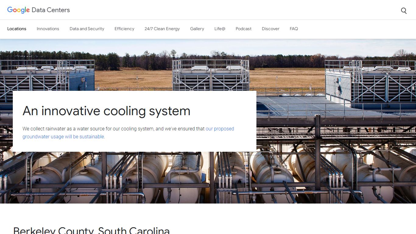 Berkeley County, South Carolina – Data Centers – Google